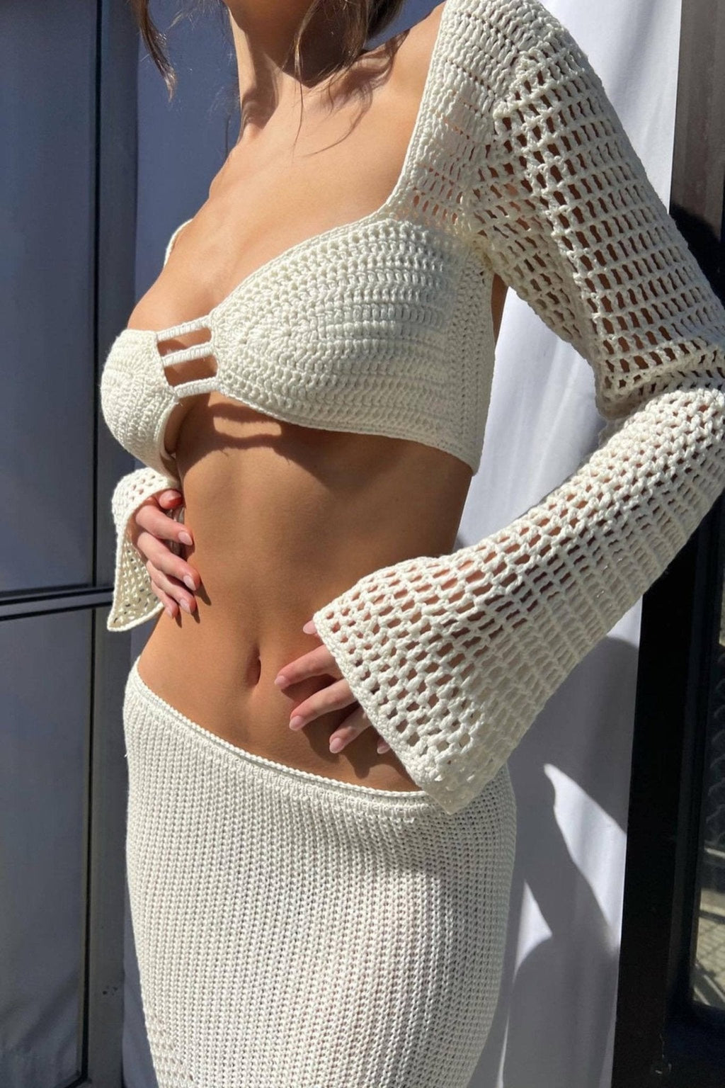 Coordinated Brook Cropped Knit Set