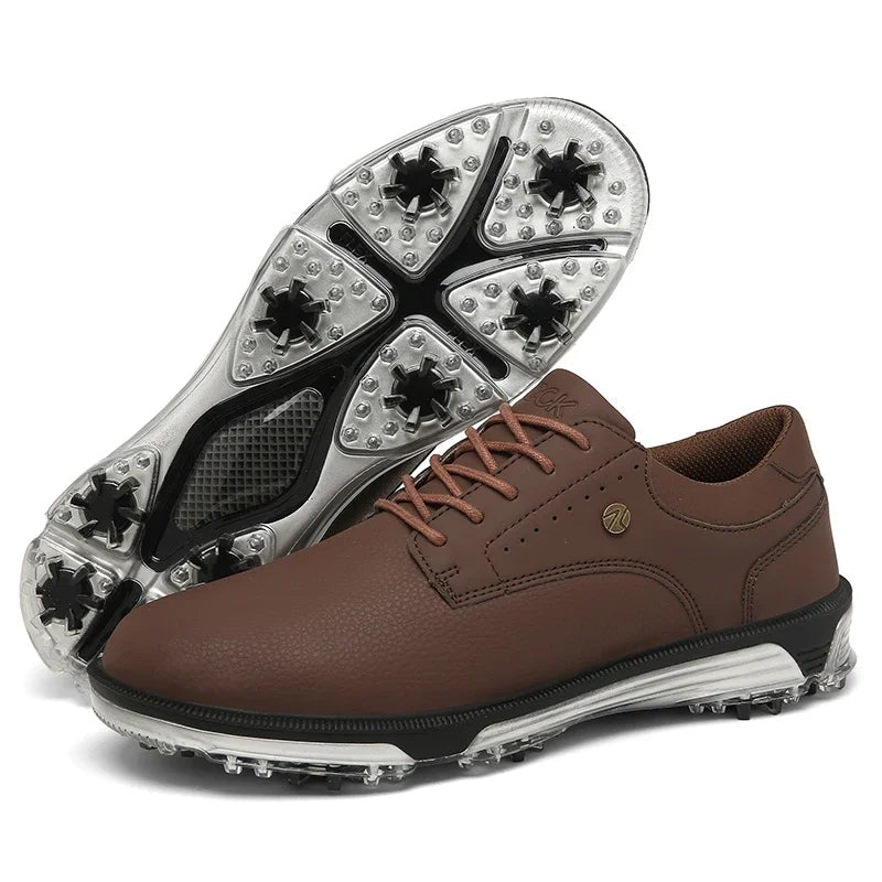 Full-Grain Leather Shoes with Waterproof Build