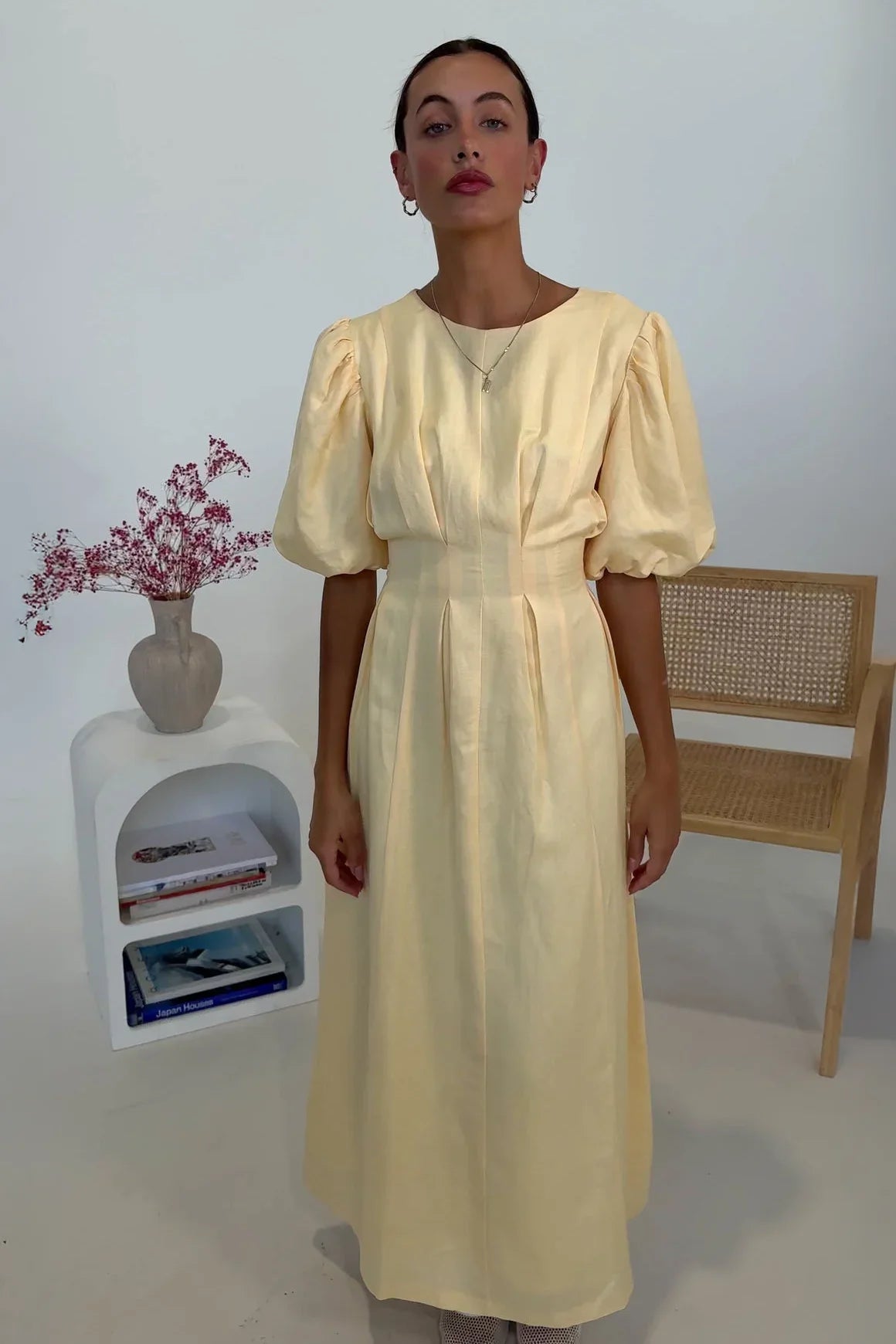 Butter Yellow Air Maxi-Length Dress