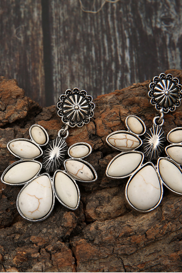 Women's Boho Flower Drop Earrings