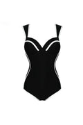 Modern Colorblock Korean Style Sweetheart Swimsuit