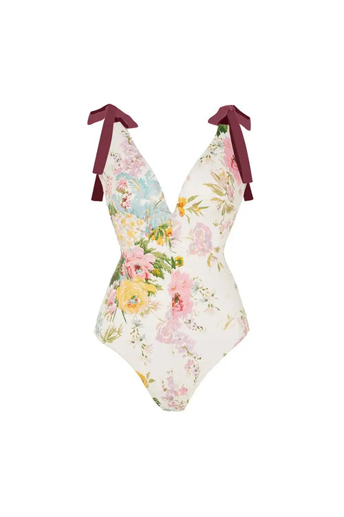 Applique Tie-Up Sexy Two-Piece Bikini