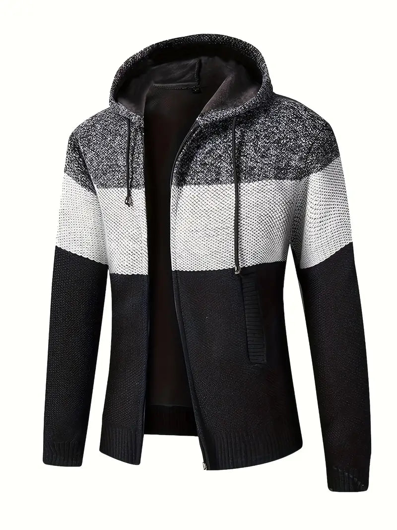 Wool Blend Cardigan with Lined