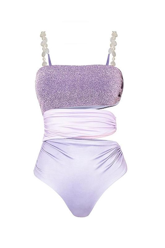 Coordinated Carlin Cut-out Two-pieces Swim Set