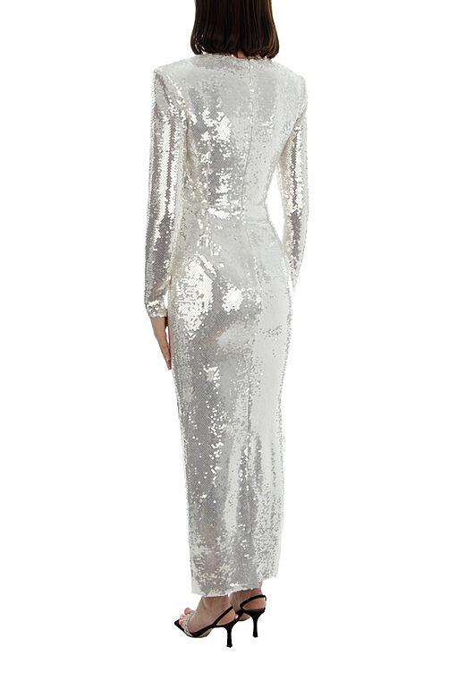 Cathy Flower Sequins Midi-Length Dress
