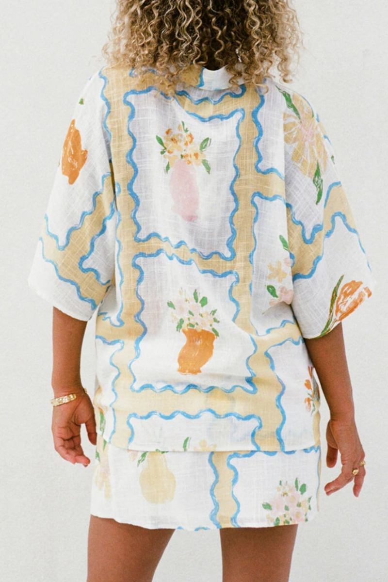 Irregular Patterned Skirt-Set