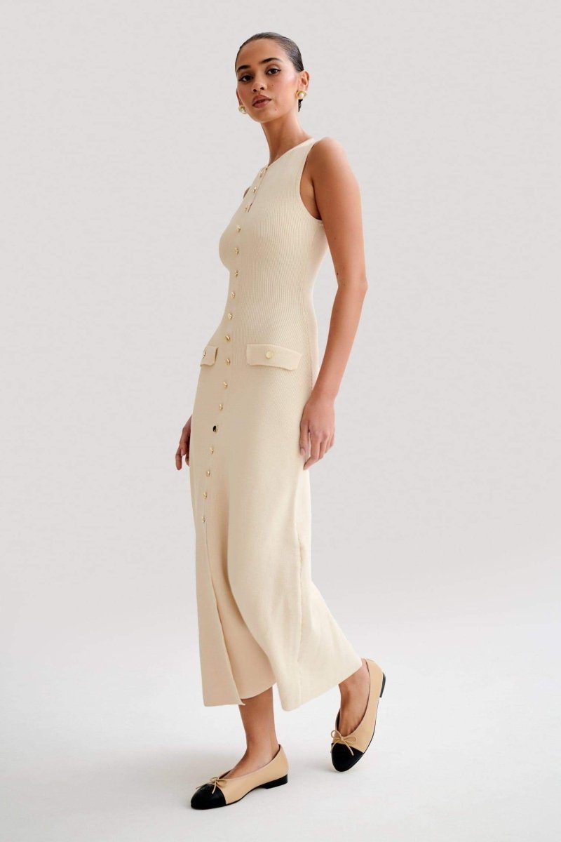 Claire Knit Sleeveless Maxi-Length Dress