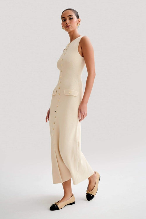 Claire Knit Sleeveless Maxi-Length Dress