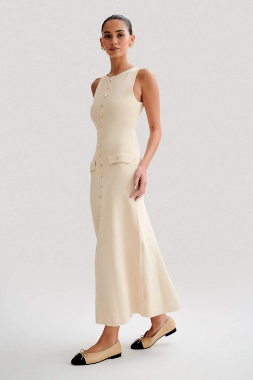 Claire Knit Sleeveless Maxi-Length Dress