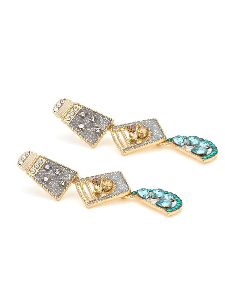 Statement Cocktail Diamante Drop Earrings