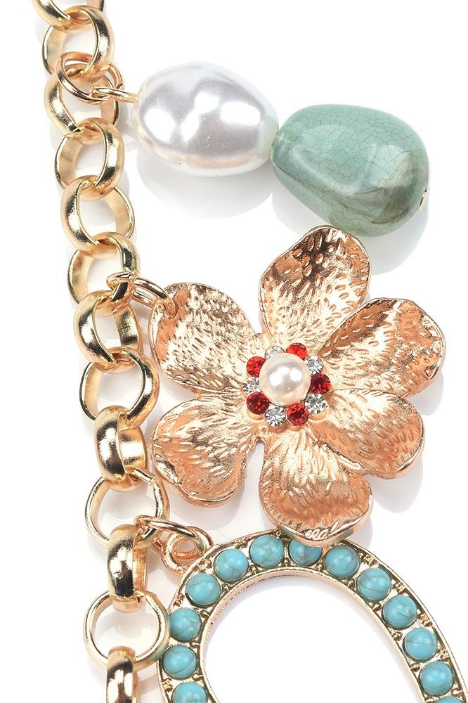 Statement Crystal Multi Pendants Necklace