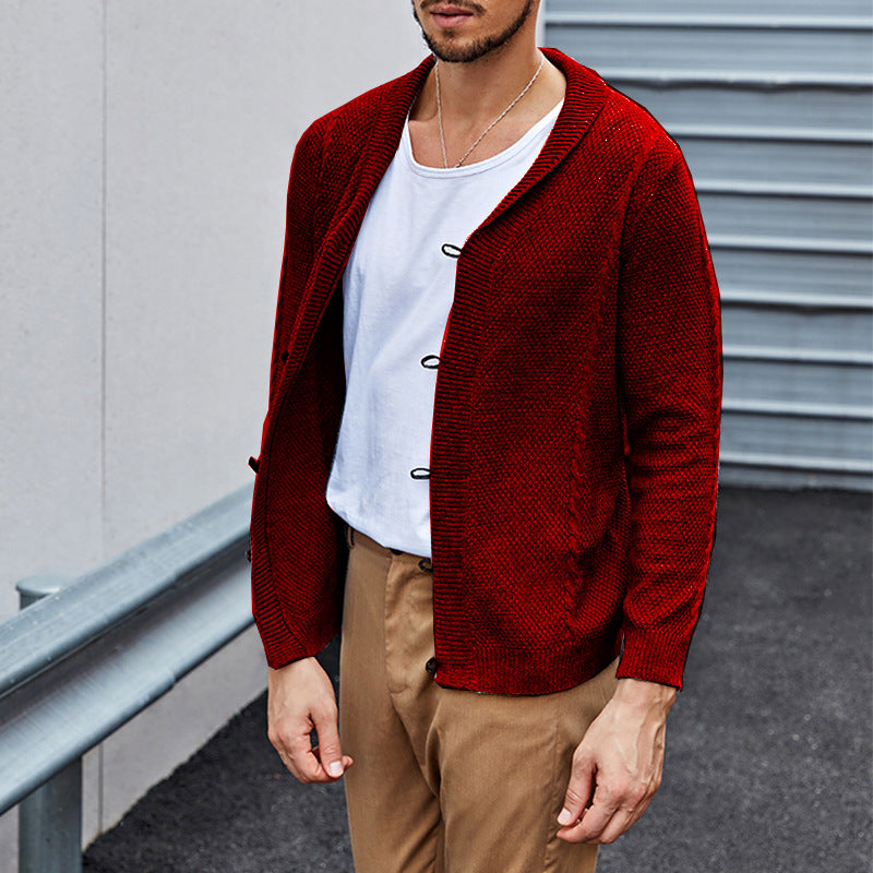 Knit Cardigan with Button Front