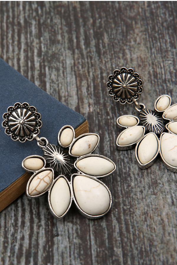 Women's Boho Flower Drop Earrings