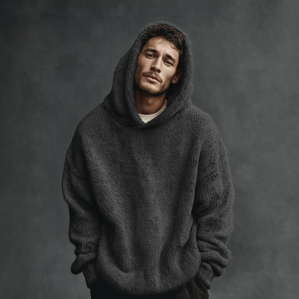 Breathable Knit Hoodie