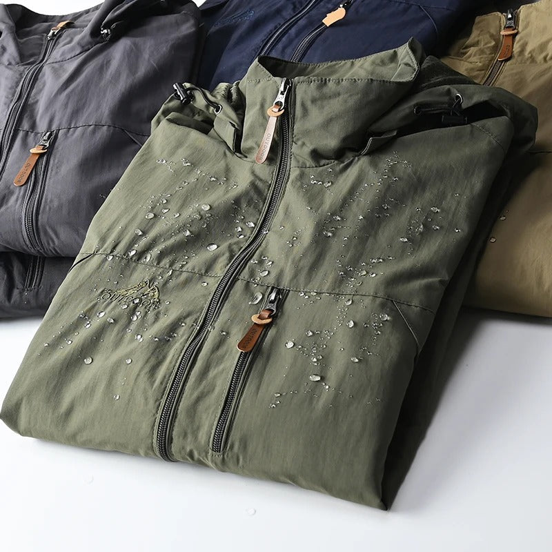 Water-Resistant Jacket with Zip Front