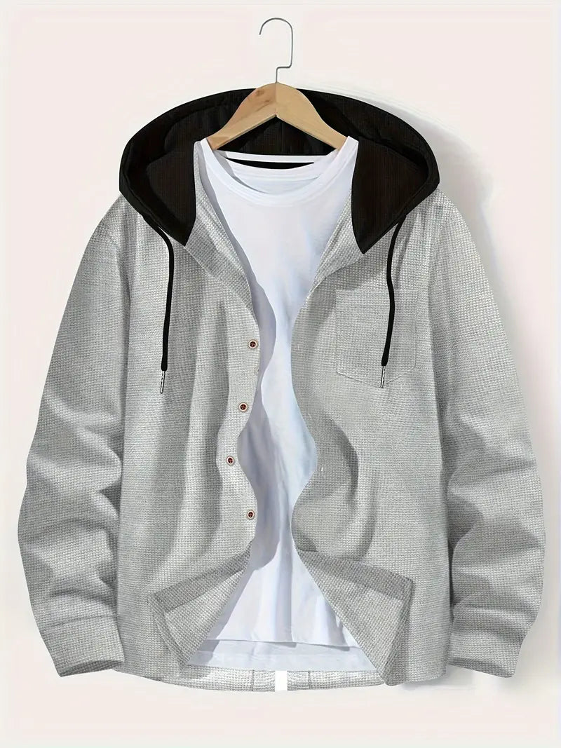 Breathable Denim Jacket with Hood