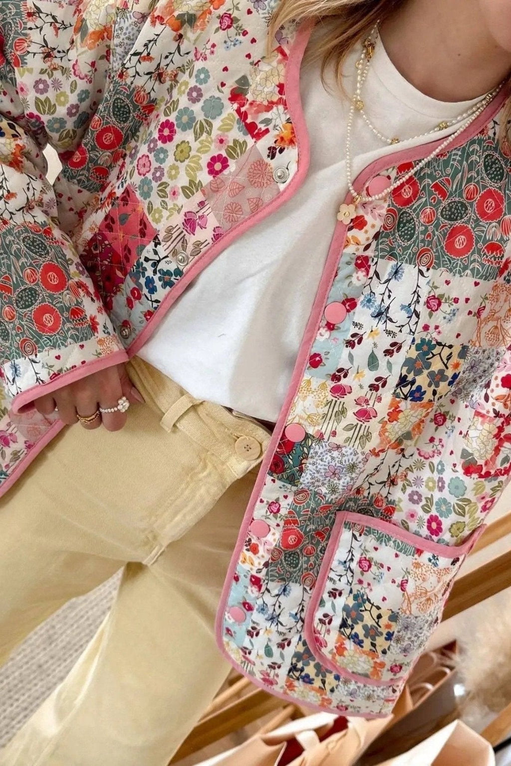 Dana Patterned Quilted Puffer Set