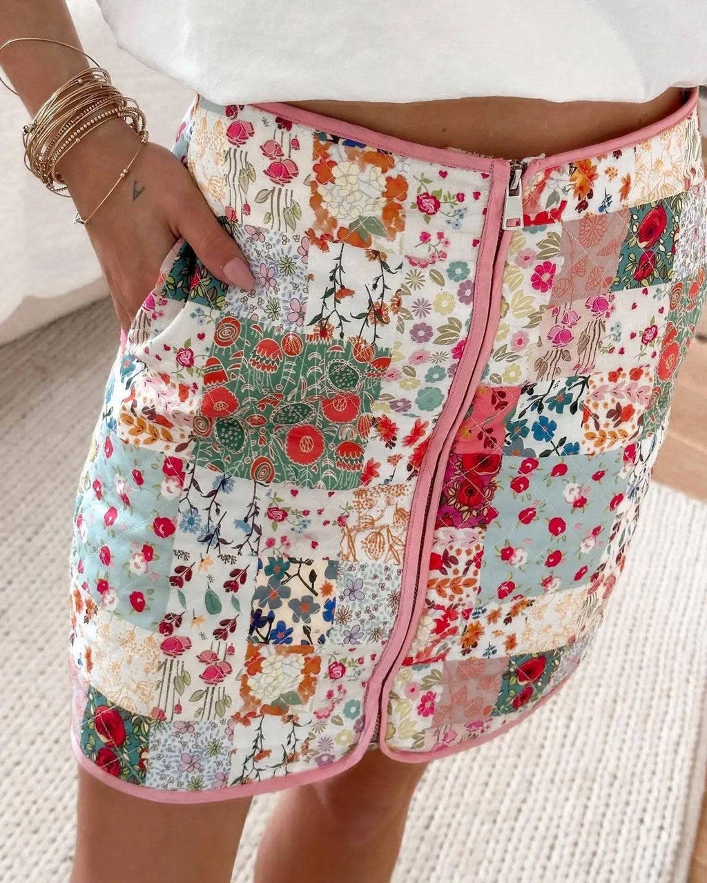 Dana Patterned Quilted Puffer Set