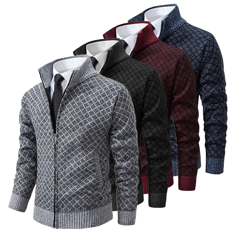Urban Jacket with Textured Knit