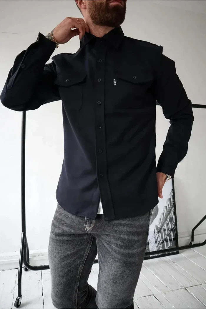 Shirt Jacket with Button Front