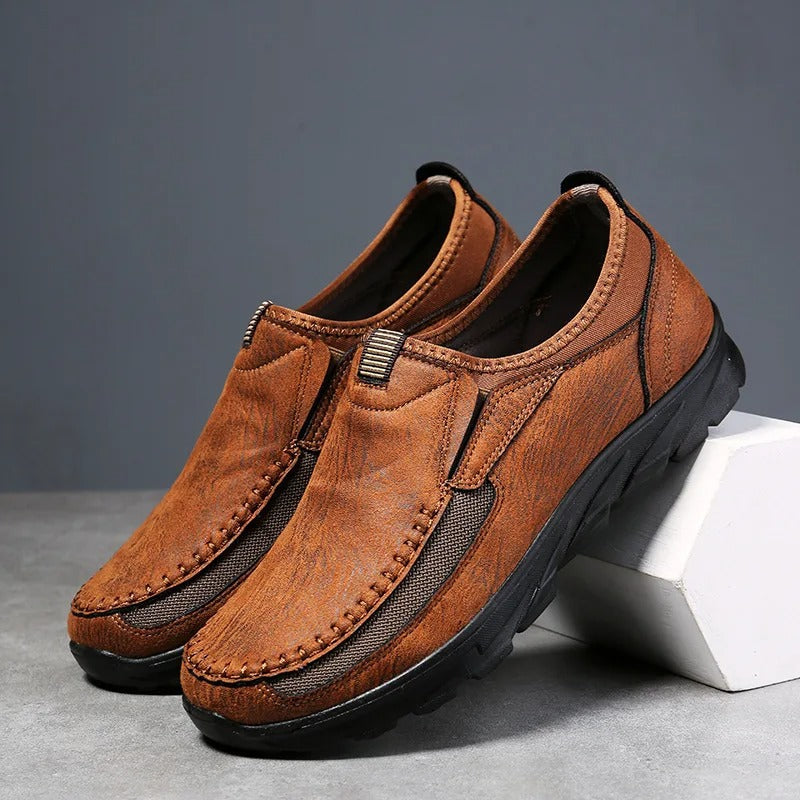 Mesh Loafers with Reinforced Stitching