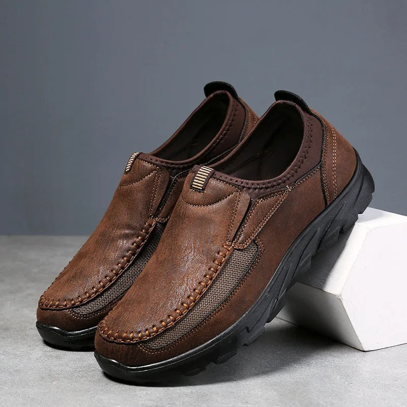 Mesh Loafers with Reinforced Stitching