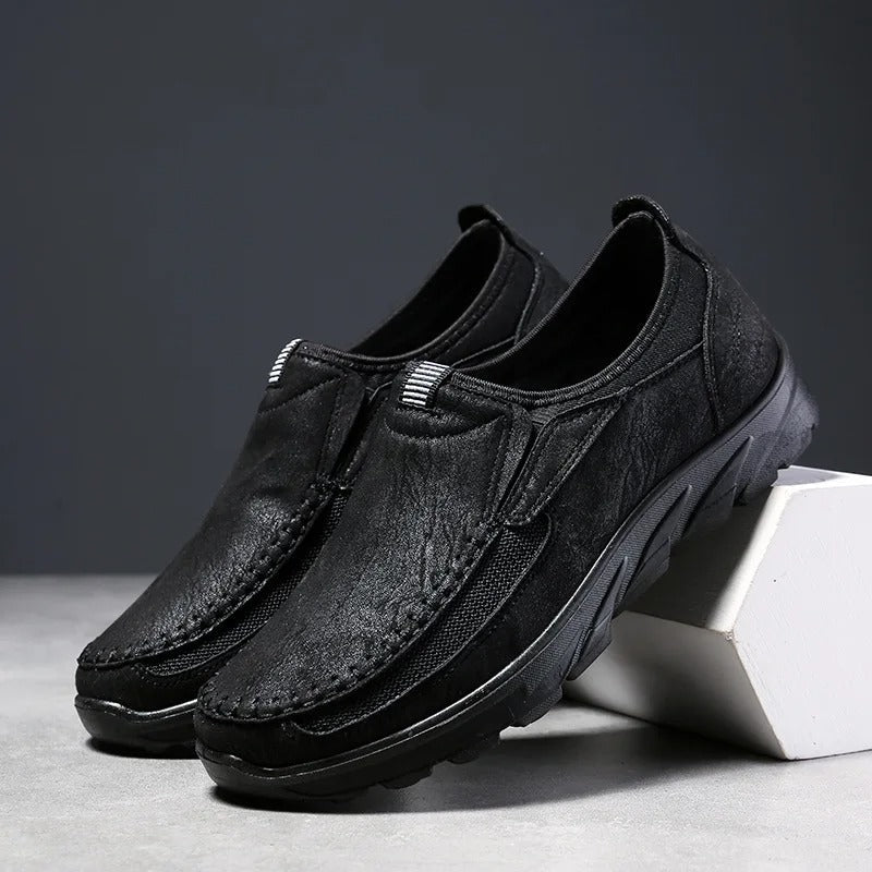 Mesh Loafers with Reinforced Stitching
