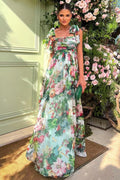 Dinah Patterned Strap Maxi-Length Dress