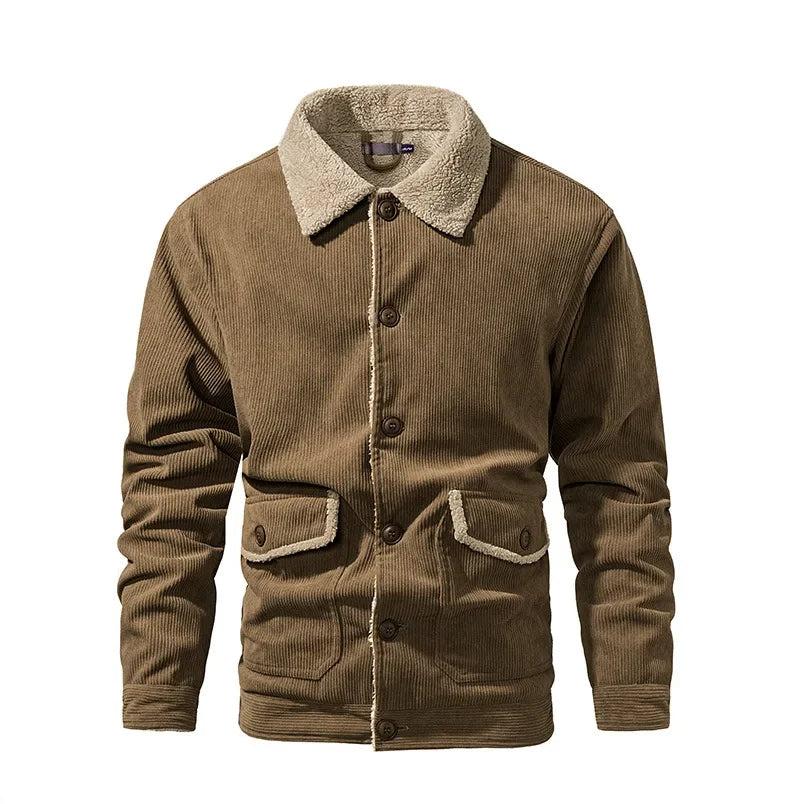 Corduroy Jacket with Multiple Pockets
