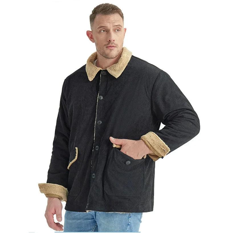Corduroy Jacket with Multiple Pockets