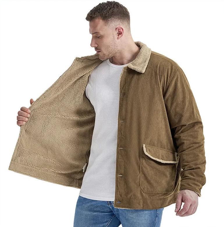 Corduroy Jacket with Multiple Pockets