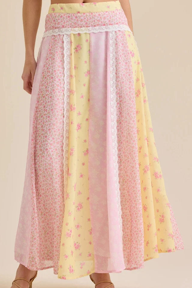 Cottagecore Flower Matching Skirt Set