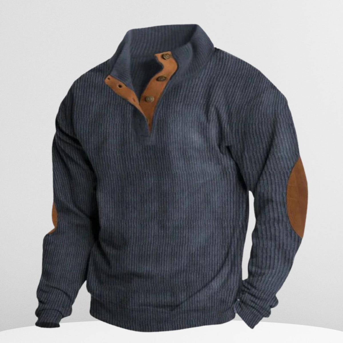 Breathable Denim Sweater with Lightweight Feel