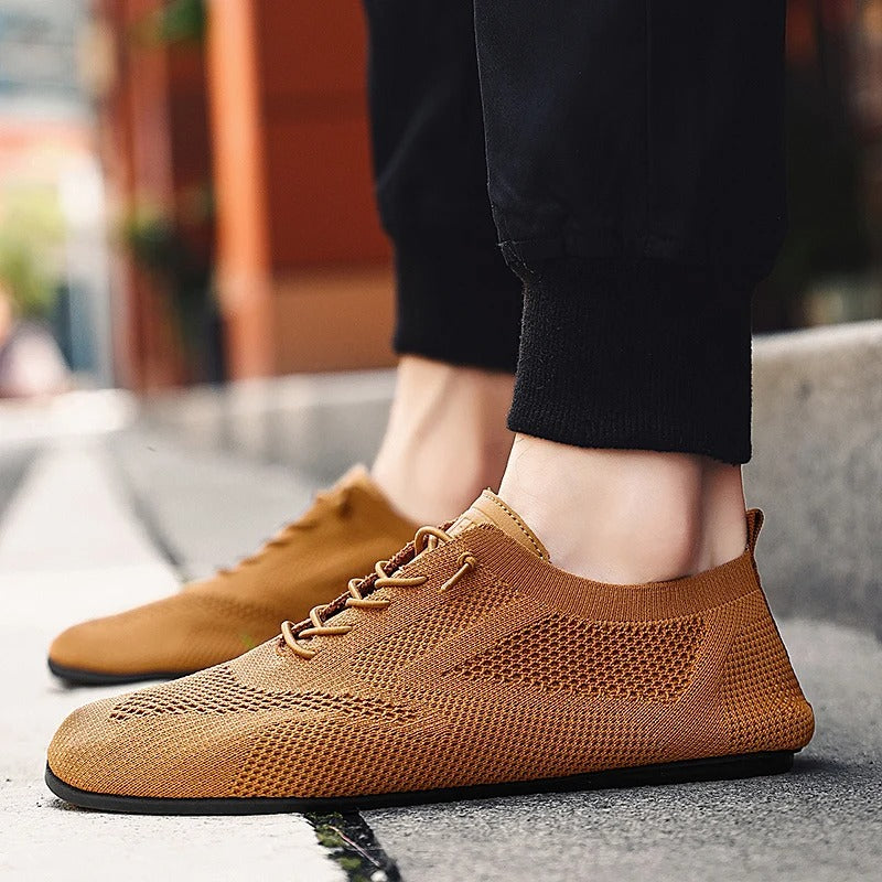 Mesh Knit Sneakers with Breathable Upper