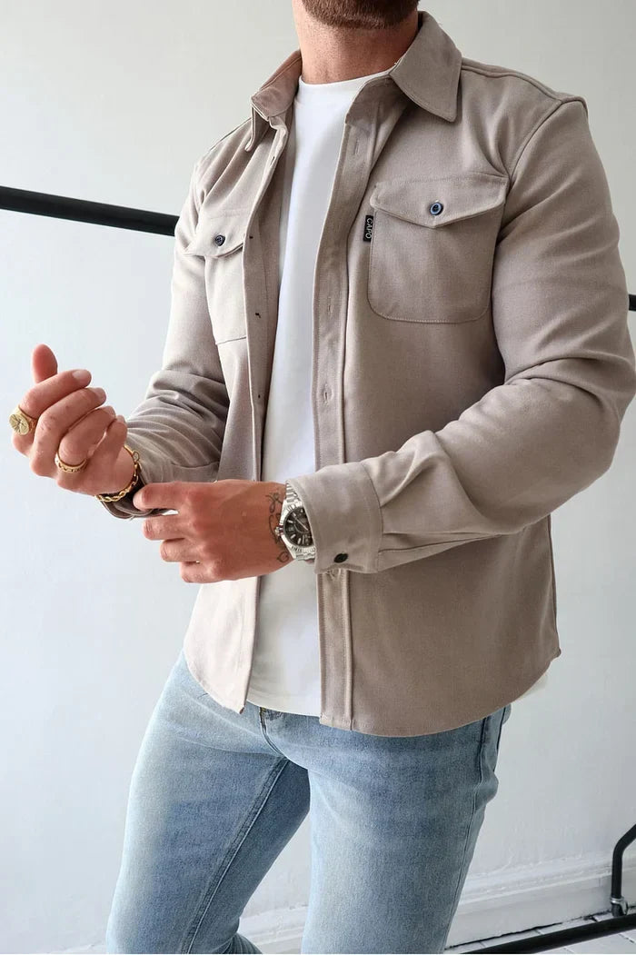 Shirt Jacket with Button Front