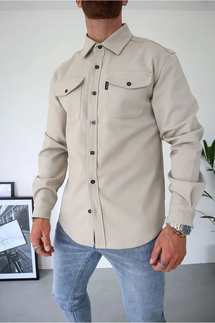 Shirt Jacket with Button Front