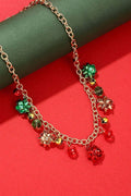 Statement Eileen Christmas Jingle Bell Alloy Flower Necklace
