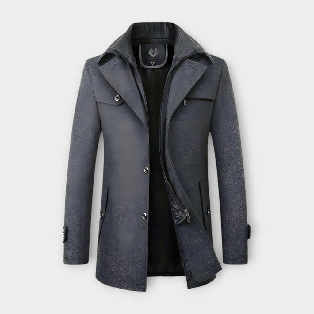Wool Blend Coat with Lined