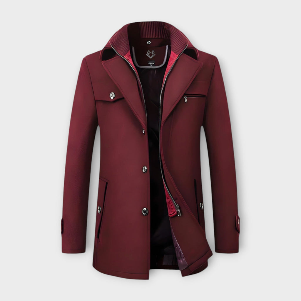 Wool Blend Coat with Lined