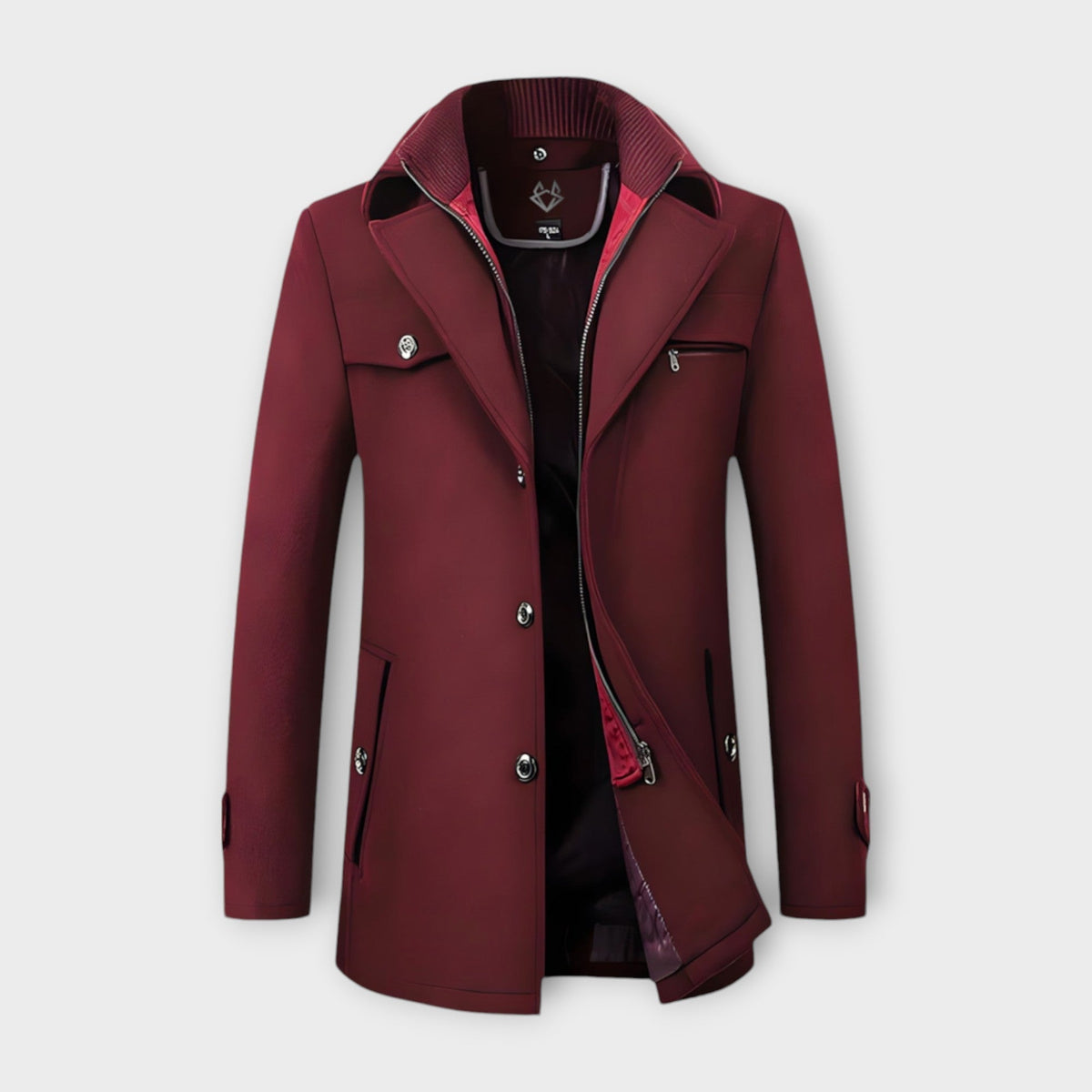 Wool Blend Coat with Lined