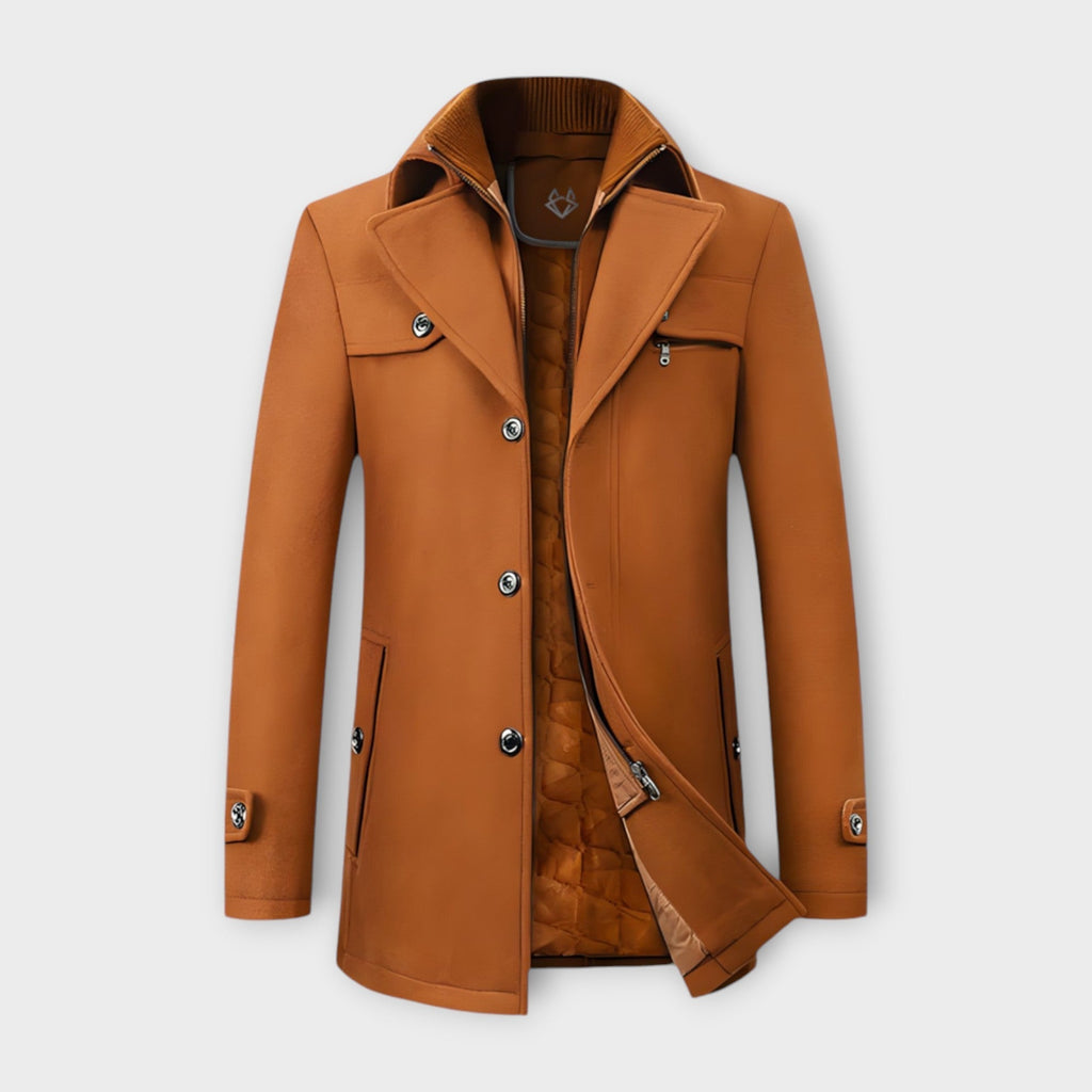 Wool Blend Coat with Lined