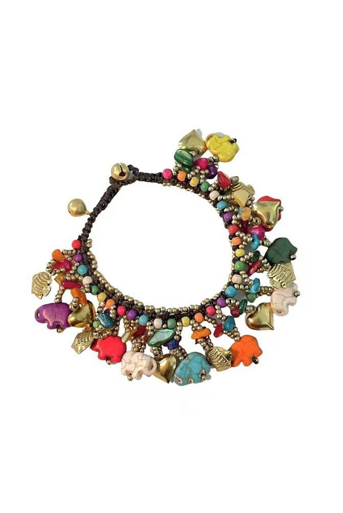 Statement Elephant Retro Braided Bracelet