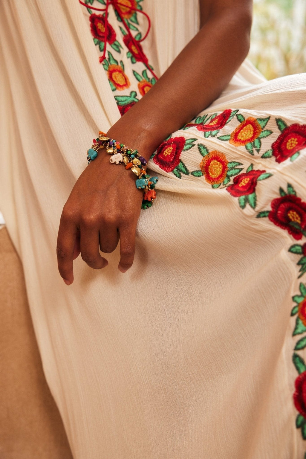 Statement Elephant Retro Braided Bracelet