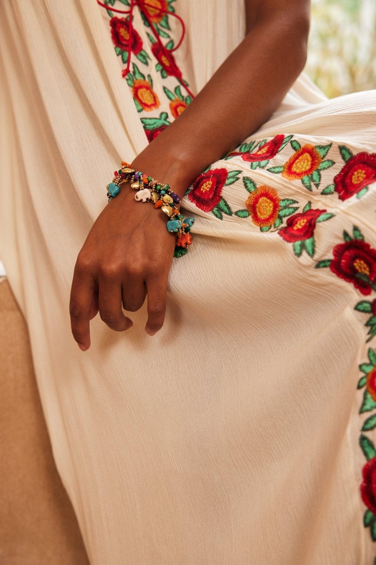 Statement Elephant Retro Braided Bracelet