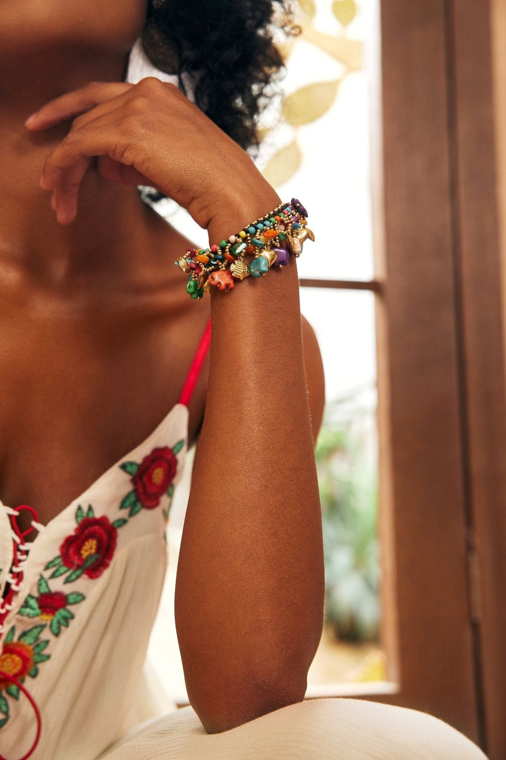 Statement Elephant Retro Braided Bracelet