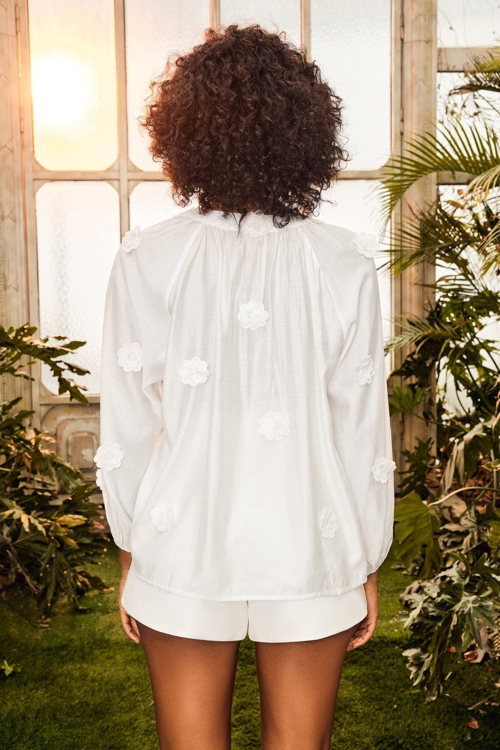 Ella Flower V-Neck Blouse