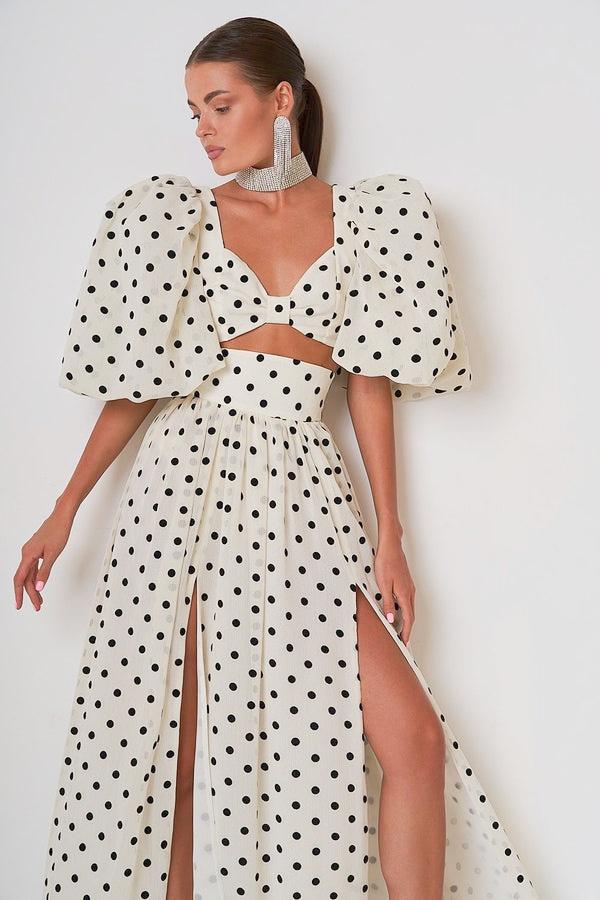 Coordinated Ellie Polka Dot Skirt Set