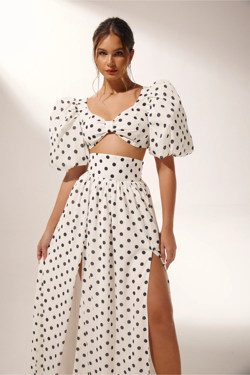 Coordinated Ellie Polka Dot Skirt Set