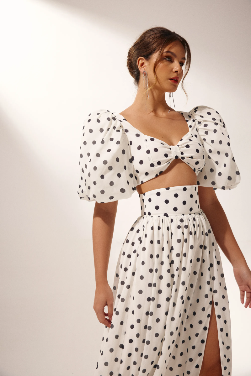 Coordinated Ellie Polka Dot Skirt Set