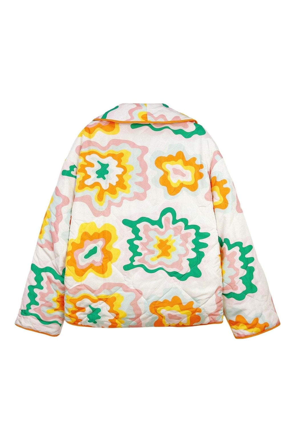 Elma Patterned Quilted Puffer Jacket